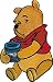 Disney Winnie The Pooh - 4 Bear w Honey Pot Patch