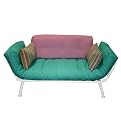 Mali Flex Futon - Teal/ Pink [White Frame]