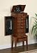 Powell Warm Cherry Jewelry Armoire with Lift-Off Jewelry Box