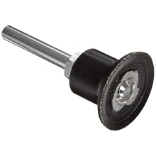 Merit Abrasotex Quick-Change Abrasive Disc Holder, Type II, 1/4" Shank, 1-1/2" Diameter, 30000 rpm, Grit Medium (Pack of 1)
