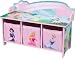 Disney Princesses 3 Bin Storage Toy Chest with Back