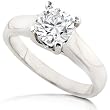 3/4carat Round Brilliant Cut Diamond Solitaire Engagement Ring (HI/SI-I1) in 14K White Gold