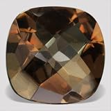 2.85 ctw Dark Chocolate 9x9 mm Size Smoky Topaz Cushion Cut Loose Gemstone