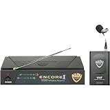 IMAGE OF Nady ENCORE1-LT N 1-Channel VHF Wireless Microphone System, Lavaliere Microphone with Body Pack and Frequency N, 191.150MHz