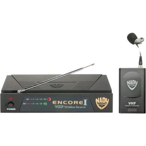 Nady ENCORE1-LT N 1-Channel VHF Wireless Microphone System, Lavaliere Microphone with Body Pack and Frequency N, 191.150MHz