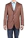 Bianco B Men's Bird's Eye Sharkskin Modern Two Button Blazer Trim Fit Jacket