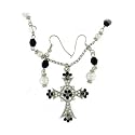 Earring Sets Cross Jewelry Necklaces & Pendants Cz Silver Multi Color Cz