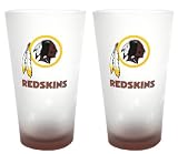 Washington Redskins Frosted Pint Glass (16-Ounce, Set of 2)