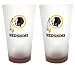 Washington Redskins Frosted Pint Glass (16-Ounce, Set of 2)