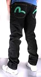 Evisu - Evisu Genes Mens Jeans Pants Dark Denim Green