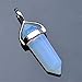 Ayliss® Quartz Crystal Healing Point Chakra Cut Gemstone Pendant for Necklace (Opalite)