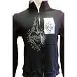 Mosquitohead Mens 'UNITED ROCKERS SACRED HEART' Thermal Track Jacket- Black