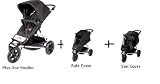 Mountain Buggy Plus One Stroller, Rain Cover, and Sun Cover