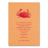 Crab Invitation by Checkerboard
