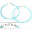 Rubber Bracelets Light Blue 6" 2Pcs