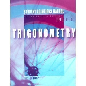 Trigonometry Student Solutions Manual