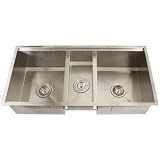 Ticor Undermount Stainless Steel Triple-Bowl 16-gauge Kitchen Sink