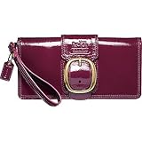 AUTHENTIC COACH BLEECKER PATENT LEATHER CLUTCH 41560 (Plum)