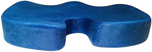 Coccyx Orthopedic Comfort Foam Seat Cushion- Chair Pad for Back Pain (Grey)