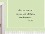 Talent wins games, but teamwork and intelligence wins championships Michael Jordan famous quote Vinyl wall lettering stickers quotes and sayings home art decor decal