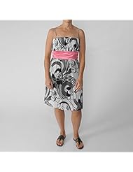 Floral Print Polyester/Satin Square Neck  Dress With a Sash 