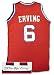 Julius Dr. J Erving Signed Authentic Philadelphia 76Ers Red Jersey