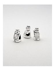 Snowman Bead In 92.5 Sterling Silver