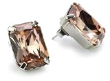 Sorrelli “Snow Bunny” Neutral Crystal Stud Silver-Tone Earrings thumbnail