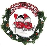 Tampa Bay Buccaneers 20" Team Snowman Wreath