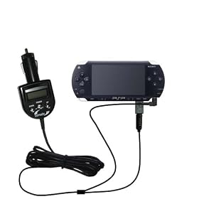 2 in 1 FM Transmitter and Car Charger for the Sony PSP-1001 Playstation Portable - Gomadic Brand w ... by Gomadic PSP-1001 Playstation Portable