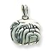 bulldog45 - Sterling Silver Antiqued Bulldog Charm with 20 inch