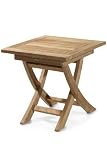 Sydney Folding Side Table 16.5 hx18 sq Teak