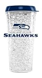 NFL Seattle Seahawks Duck House Crystal Tumbler with Straw