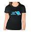 David & Goliath - I Can See Uranus - Black Ladies Organic Cotton Tee