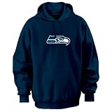 Seattle Seahawks Navy Tek Patch Hooded Sweatshirt