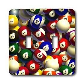 Billiards - Billiard Balls Pool - Light Switch Covers - double toggle switch