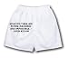 White Boxer Short with Heavier-than-air flying machines are impossible. - Lord Kelvin
