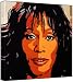 Whitney Houston - Pop Art Print (Comic Effect) 30 x 30 x 2 cm Medium Square Deep Box Canvas