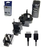 Ex-Pro® Sony PS Vita Sync & Charge USB Cable Lead with Dual Mains Worldwide USB Mains Adapter Charger
