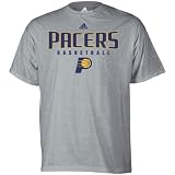 Indiana Pacers Adidas Grey Absolute T-Shirt (Large )