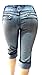 Jack David Ling Womens Plus Size Stretch Capri Twill Denim Jeans
