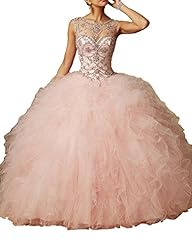 Tulle Scoop Neck   Ball Gown Prom Dress/Quinceanera Dress 