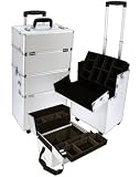 Pro Rolling Aluminum Makeup Case W/ Dividers