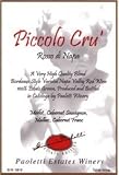 2009 Paoletti Estates Cru' Rosso di Napa 187 mL