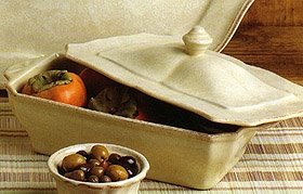 Casafina Impressions Rectangular Covered Casserole - Celadon 1.5 qt