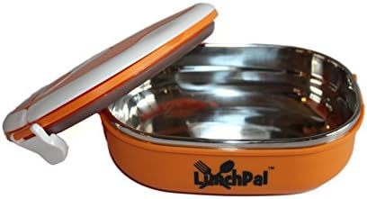 Orange Oval Single layer Lunch Box