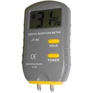 HQRP JT-4G Wood Firewood Moisture Meter - Wood, Firewood, Wall Damp Meter 4-Pins and Home... by HQRP