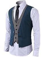 H2H Mens Fashion Business Suit Vest