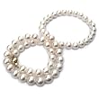 HinsonGayle AAA 7.5-8.0mm White Freshwater Pearl Necklace (14kYG)