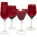 Braid Stemware Collection - Ruby